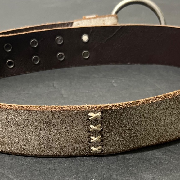 Abercrombie & Fitch Cream Belt with Silver Buckle - Picture 8 of 11